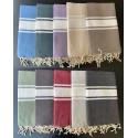 Fouta coton 1x2 mètres NOUVELLE COULEURS!