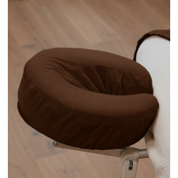 Housse tétière - coton flanelle choco