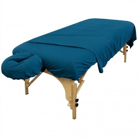 Kit 3 pièces en Polyester Microfibre : Drap Housse + Drap Plat + Housse Têtière - 1