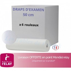 Carton Rouleaux de Draps d'examen 50cm - 1